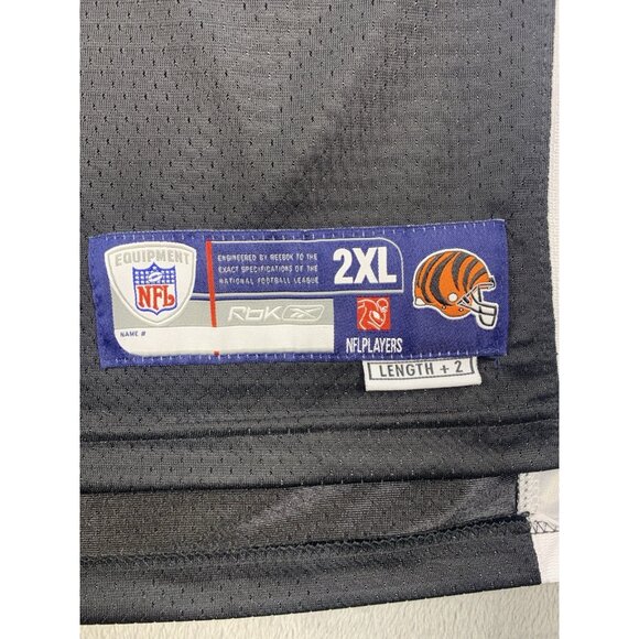 VTG Reebok NFL Cincinnati Bengals TJ Houshmandzadeh Jersey Mens XXL Orange Black - Picture 7 of 10